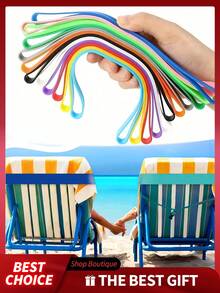 1/3pcs Hot Selling 30-100cm Silicone Beach Chair/Towel Clips, High Elasticity High Tensile Clips - One Size Fits All - View 1