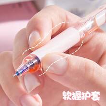 16pcs High-Looking Press-Type Erasable Gel Pen, Cute Button Design, Quick-Drying Signature Pen For Students, Exam & Study Use - Sets - View 2