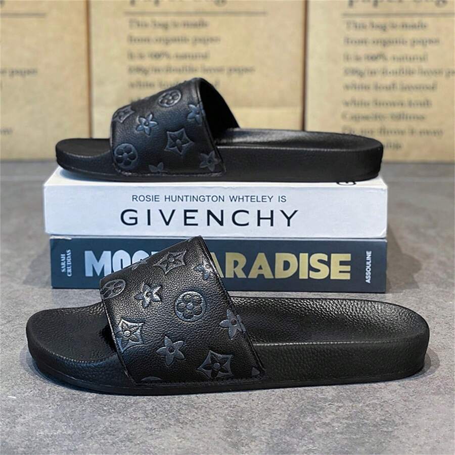 1 đôi dép lê casual kiểu dáng mới mùa xuân 2026, dép xăng đan hở mũi kẻ sọc tối giản unisex, dép đi biển chống trượt nhanh khô, đế EVA mềm mại, thích hợp mang trong nhà và ngoài trời.