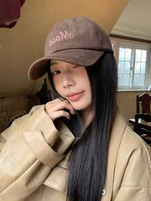 1pc Maad Autumn/Winter New Letter Embroidery Baseball Cap, Unisex Fashion Casual Versatile Peaked Hat - Multicolor - View 4