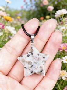 1/2/3/4/5/10/50个随机简约五角星吊坠项链，个性化嘻哈颈链，波西米亚星形项链配饰 - 彩色 - 查看 20
