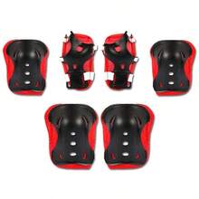 Children's Skating Protective Gear Set Suitable For Beginners To Advanced Skaters, Includes Helmet, Knee Pads, Elbow Pads And Wrist Guards For Inline Skating, Scooter, Skateboard, Multi-Color Options, Children Safety, Knee Pads - Multicolor - View 7