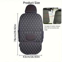 1pc Car Seat Back Protector Pad, Anti-Kick Mat, Storage Organizer Pad For Rear Seats - A - View 10