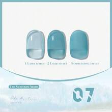 MIANEL 12ml 圣托里尼系列美白蓝色果冻凝胶指甲油，2026 冰蓝色，蓝色，白色指甲油，春季美甲，情人节美甲，专业美甲沙龙艺术 - 彩色 - 查看 24