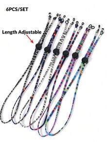 6 chiếc dây đeo kính đan thủ công, có thể điều chỉnh độ dài, dây đeo kính thời trang du lịch, dây đeo kính chống thất lạc, dây đeo kính thời trang nữ, dây treo kính thời trang, thích hợp làm quà tặng cho gia đình và bạn bè. - Nhiều màu - Xem 10