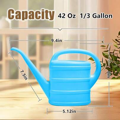 UFANME Watering Can - For Indoor Plant Garden - 1/3 Gallon - Blue