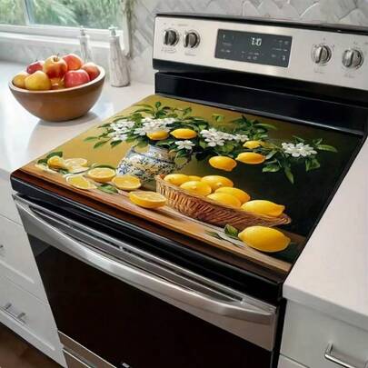 (Hot Selling!!!) 1pc Flat Stove Protector Mat And Stove Cover Mat Suitable For Induction Cooktop, Glass Stove And Multi-Purpose Mat, Tabletop Mat, Coffee Maker Mat, Placemat, Bowl Pad, Best Choice For Oven, Washing Machine, Dryer And Kitchen Decor