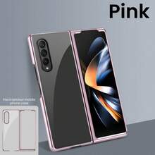 Classic Electroplated Transparent Phone Case Suitable For Samsung Galaxy ZFold3, ZFold4, ZFold5, ZFold6, ZFold7, ZFlip3, ZFlip4, ZFlip5, ZFlip6, ZFlip7, ZFlip7FE, Naked Phone Effect, Fashionable And Versatile - Multicolor - View 14