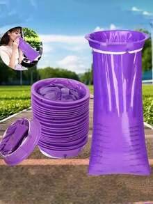 5/1pc Portable Car Sickness Bag, Anti-Vomiting Bag - Multicolor - View 5