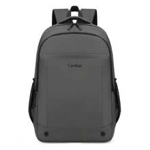 Men's Backpack, Student Bookbag, Street Casual Commute Travel Bag, Large Capacity, Ultra-Thin, Lightweight - Grey - View 2