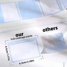 256pcs Tear-Off Curly Sticky Notes, Student Memo Stickers, Index Stickers, Reusable Strong Adhesive - Pink - View 4