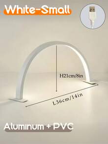 1 đèn LED hình trăng lưỡi liềm dùng nguồn USB, di động, thích hợp cho làm móng, nối mi, chiếu sáng hình xăm, thiết kế thời trang, chiếu sáng móng tay, quà tặng đèn bàn hiện đại - Một cỡ - Xem 14