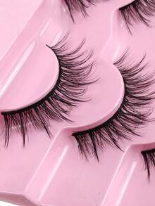 Hinarin 7对漫画风格尖头猫眼假睫毛，自然妆效动漫假睫毛，单根纤细韩式妆容假睫毛，日式cosplay假睫毛，浓密夸张假睫毛，条状假睫毛，睫毛，假睫毛 - 查看 6