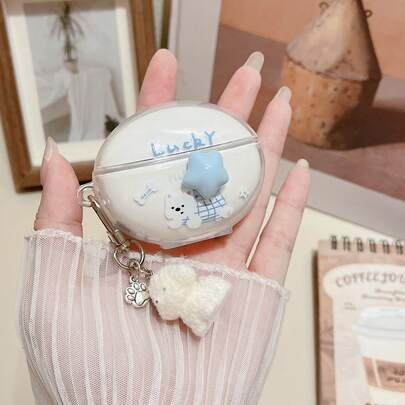 Star Dog Decor Earphone Case, Suitable For Huawei FreeBuds 5i/6i/7i, New Earphone Protective Case, FreeBuds SE2/SE3 Earphone Shell, Wireless Bluetooth Earphone Case For FreeBuds Pro3/Pro4, Minimalist Elegant Niche FreeBuds SE 4/Free Clip2