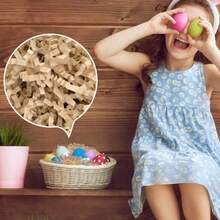 450g Crinkle Paper Filler Papel Rallado Para Cestas De Regalo Papel Rallado Para Cumpleaños Bodas Cajas Bolsas Relleno de Cestas Aniversarios Envoltura de Regalos blanco lechoso - blanco lechoso - Ver 4