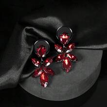 2个闪亮水晶吊坠316不锈钢耳塞 | 优雅耳扩 | 低过敏性身体饰品，适合婚礼和派对 - style-1 - 查看 7