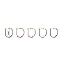 5pcs Women Men Fake Piercing Nose Ring Stainless Steel Lip Rring Fashion Punk Jewelry Clip Septum Nose Ring - Nose Ring - View 4