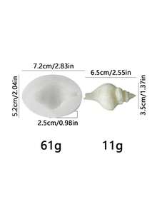 3D Seashell Silicone Mold - Suitable For Handmade Soap, Plaster, Resin, DIY Candle Cup Decor, Mold For Home & Wedding Decoration - Ocean Shell Mold - View 10