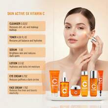 Vitamin C Skincare Set For Women – 6-Piece Hydrating Face Care Kit, Anti-Aging Routine & Moisturizing Skincare Gift Set For All Skin - Vitamin C - Xem 5
