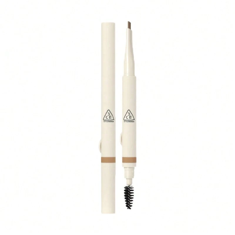 3CE Sanxi Jade 轻松塑形眉笔，深棕色，自动伸缩眉笔，新手友好，持久防水 - #Deep Brown - 查看 1