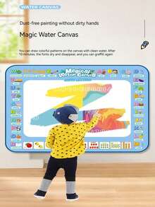 6pcs Magic Water Drawing Mat, Water Writing Cloth, Children's Painting Learning Mat, Extra Large Reusable Water Doodle Mat - Multicolor - View 2