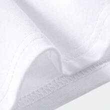 Camiseta Masculina Casual Estampa Minimalista Montanha Camisa De Algodão Fio 30.1 Blusa Manga Curta, Gola Redonda Com  Moda Primavera Verão Para Uso no Dia a Dia - Branco - Visão 4