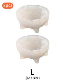 1件/2件/4件3D牡丹花蜡烛硅胶模具，手工皂，玫瑰蛋糕装饰烘焙工具 - 無色 - 查看 13