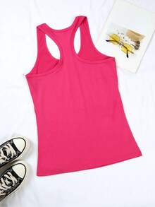 Disney Women's Sleeveless Cotton Scoop Neck Mickey Mouse Graphic Print T Shirt Regular Length Casual Style Slight Stretch Fit - Hot Pink - View 2