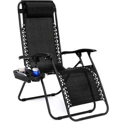 Garden Chairs | Zero Gravity Chair | Set Of 2 | Sun Lounger | Reclining Garden Chairs