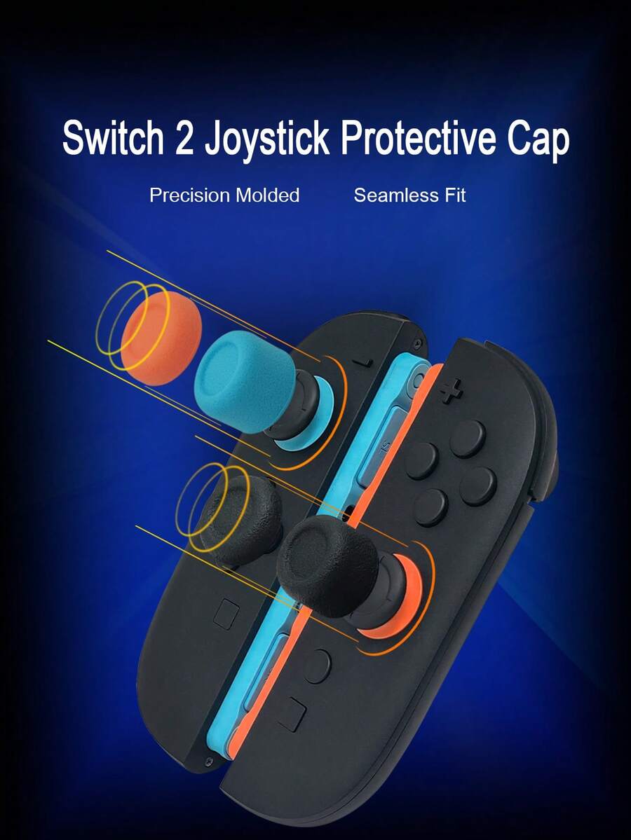 2 (2025) Controller Joystick Cap Set, 4-In-1, Anti-Slip, Anti-Sweat, Anti-Scratch, Enhancing Gameplay Experience - View 1