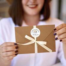 6/30pcs Baby Shower Party Decorations, 2-Inch Coffee Theme Thank You Stickers Suitable For Candies, Small Gifts, Presents, Envelopes, Coffee Theme Decor - Multicolor - View 7