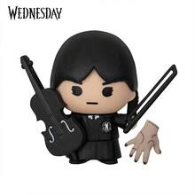 MGM 1PC Wednesday Officially Licensed Cute Cartoon Designs Effortlessly Erased Without Leaving Marks Soft Texture That Resists Breaking Essential Learning Birthday Christmas Friend Gifts - Black - View 7