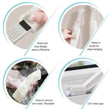 多功能手持清洁刷，适用于空调通风口、百叶窗、键盘缝隙、家庭和办公室除尘，也可用于清洁汽车通风口、百叶窗、窗轨、电子设备、厨房缝隙、浴室瓷砖、抽屉边角和家具缝隙。 - A - 查看 9