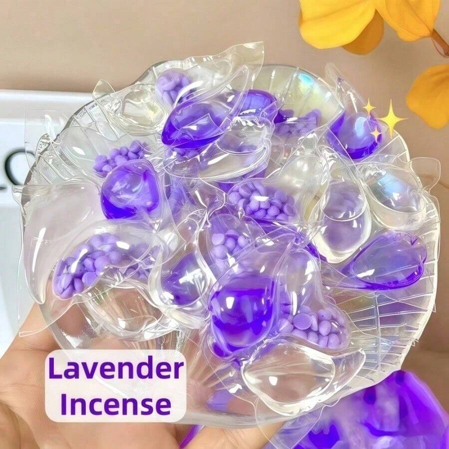 100颗3合1薰衣草洗衣凝珠，浓缩洗衣球，持久留香，强效去污，抗菌，柔顺剂，香氛珠，洗衣液，水溶性胶囊，适用于所有洗衣机 - 液體 - 查看 1