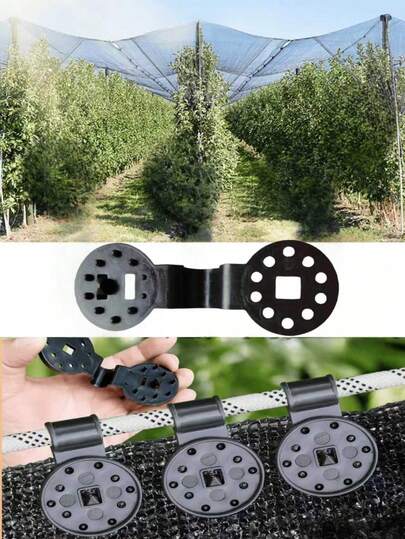 10pcs/40pcs/100pcs Sturdy Frame Reusable Sun Shading Clips, Suitable For Camping Sunshade, Patio Mesh Tent, Garden Sunshade, Locking Gardening Tools, Outdoor Furniture, Essential Home Decor Accessories Sun Shade Net Clips, Universal Hooks (Random Shipment Of New And Old Models)