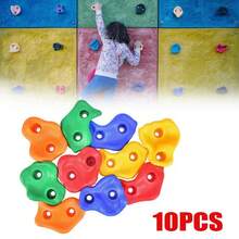 10/20x Climbing Stones Bolt On Climbing Frame Wall Hold Rock Grip Mix-Color - 不含螺絲 - 查看 1