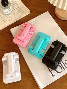 Foldable Desktop Phone Stand, Suitable For IPhone, Android Phones, Birthday, Family, Friend Gifts, Phone Holder, Phone Accessories - Multicolor - View 4