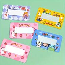 160张娱乐游戏刮刮卡，多种款式，创意DIY礼品券，派对活动DIY抽奖卡，适用于各种节日和派对，光面设计 - 彩色 - 查看 3