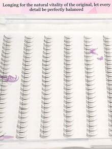 120片C型卷翘火焰状下睫毛，柔软自然妆效假睫毛，免胶设计，可爱卡通分段式睫毛，适合新手 - C - 查看 7