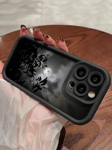 1pc New Minimalist Cat Eye Skin-Friendly Anti-Drop TPU Phone Case Compatible With Apple 17 Pro Max, 11, 16 Pro Max, 16 Pro, 16, 15 Pro Max, 14 Pro Max - Multicolor - View 2