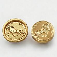 1 đầu đóng dấu bằng đồng thau (không bao gồm cán), các họa tiết bao gồm hình trái tim, động vật (mèo, ngựa, chó, ong, côn trùng), sao, trăng, thích hợp để đóng dấu lên thiệp mời cưới, phong bì và bao bì quà tặng. - mảnh đơn - Xem 25