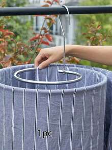 1个不锈钢螺旋晾衣架，简约圆形节省空间床单晾衣架 - 彩色 - 查看 11