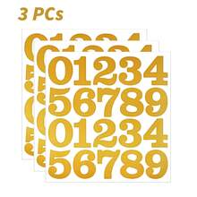 0,5/1/2 Pulgadas Pegatinas autoadhesivas de números en oro y plata, números de buzón de vinilo resistente al agua de 0,5-2 pulgadas, calcomanías decorativas del alfabeto para manualidades DIY, señal de dirección, taquilla y decoración de fiestas - Multicolor - Ver 22
