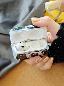 1个创意卡通黑猫TPU耳机保护套+按钮，适用于 1/2、Pro、3/4耳机保护套 - 彩色 - 查看 5