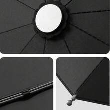 Paraguas Automático De Negocios Para Hombre Con Mango Madera - Gris - Ver 11