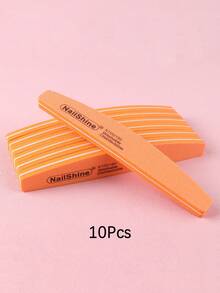 5pcs Double-Sided Nail Files With Flexible Foam Blocks And Crescent-Shaped Buffing Blocks Manicure Tool Set - Multicolor - View 17