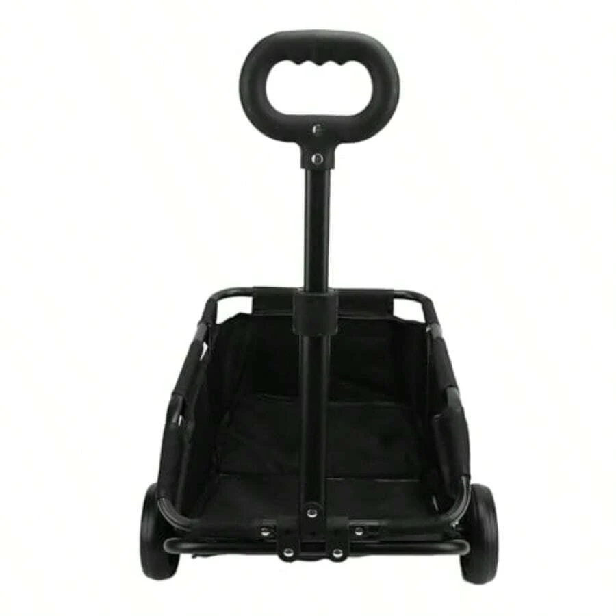 Cochecito para Perros Capacidad de Carga de 15 43 Transportador Plegable para Mascotas Cochecito para Gatos Carrito de Viaje para Mascotas de Acero Al Carbono con Ruedas - Negro - Ver 1