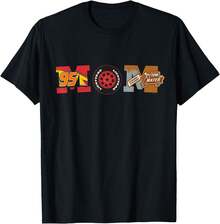 And Pixar's Cars Mom Mother's Day Birthday T-Shirt Women's T-Shirt Black Soft Cotton Graphic Print T-Shirts For Stylish And Versatile Casual Wear In Daily Life, Parties, And Outings, Sizes S - 3XL, High Comfort & Stretch. - 黑色 - 查看 1
