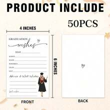 4 Inch X 6 Inch Minimalist Style Graduation Greeting Card, 2026 High School & College Graduation Celebration Party Supplies - A - View 7