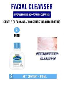 Cetaphil 118ml/60ml Travel Size Gentle Facial Cleanser, Suitable For Sensitive Skin, Dermatologically Tested, Gentle Non-Irritating Formula Cleanses And Hydrates, Helps Soften And Moisturize Skin - Cetaphil Gentle Cleansing Foam - View 13